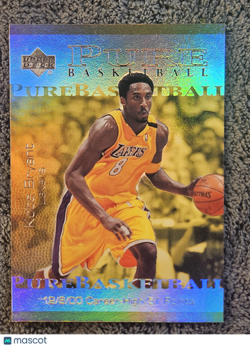1999 2000 Upper Deck Pure Basketball Kobe Bryant #PB4 Hologram