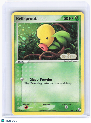 Legend Maker Bellsprout Reverse Holo Common (Lightly Played) #49/92