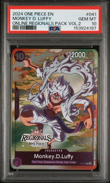 2024 One Piece Online Regionals Pack Vol.2 Monkey D. Luffy #P041 PSA 10 153924187