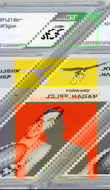 1961 Fleer Cliff Hagan #18 CSG 6.5 P1281