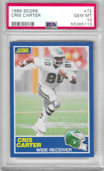 1989 Score Cris Carter PSA 10