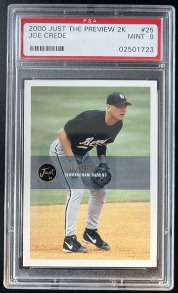 2000 Just The Preview 2K Joe Crede #25 PSA 9