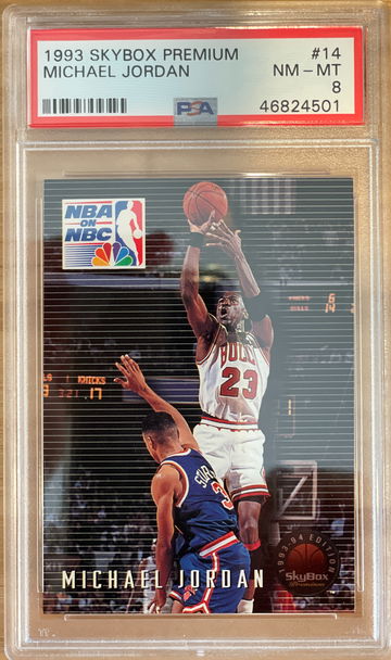 Michael Jordan GOAT 1993 Skybox Premium #14 PSA 8 NM-MT