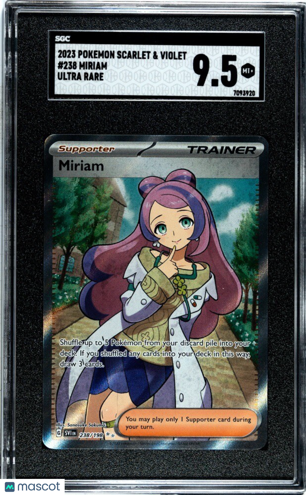 miriam full art pokemon card SV1S 105/078 SAR BanzaiHobby Commemorate your favorite tabletop game with this Miriam 2023 Pokemon Scarlet Pokemon - Miriam 251/198 -