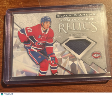 2024-25 Upper Deck Black Diamond Lane Hutson #DD-LH [Base] Rookie Memorabilia Insert