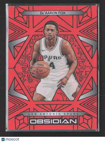2025 Panini Obsidian De'Aaron Fox #135 Red 110/125