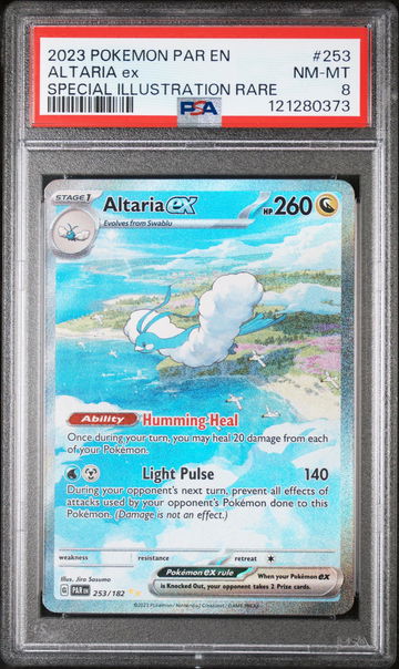 2023 Pokemon #253/182 ALTARIA ex Special Illustration Rare PSA 8