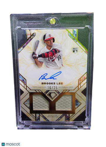 2025 Topps Diamond Icons Brooks Lee #SPDRA-BL /25 RC Game-Used Memorabilia Dual Relic