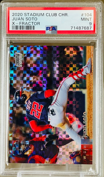 2020 Stadium Club Chrome Juan Soto XFractor PSA 9 Shuffle 