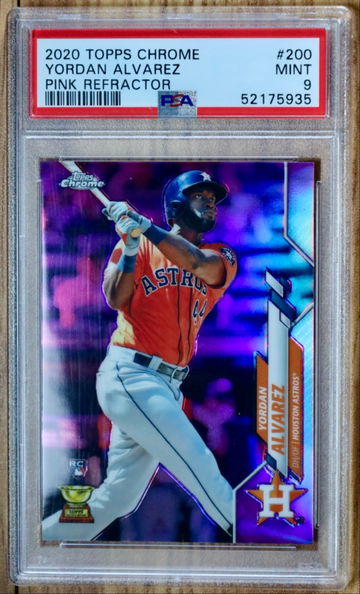 2020 Topps Chrome Yordan Alvarez Pink Refractor