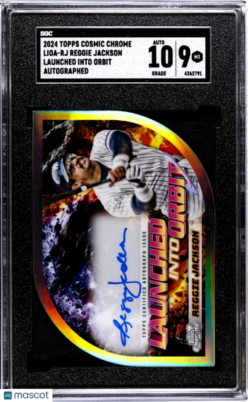 2024 Topps Cosmic Chrome Reggie Jackson #LIOA-RJ Launched Into Orbit Autograph SGC 9 Auto 10