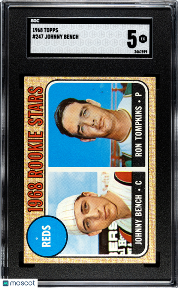1968 Topps Johnny Bench #247 SGC 5