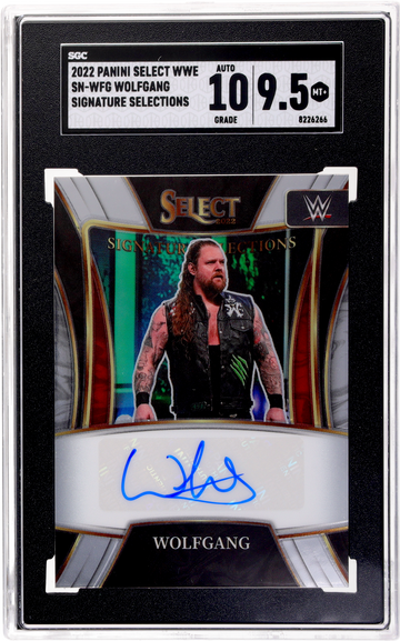 2022 Panini Select Signature Selections Wolfgang #SN-WFG Auto SGC 9.5 Auto 10