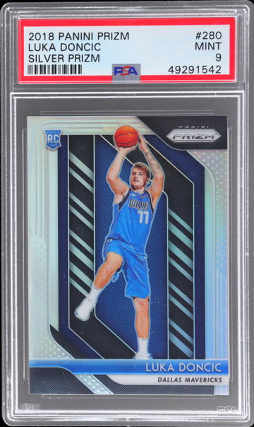 2018 Panini Prizm Luka Doncic Silver Prizm PSA 9 RC