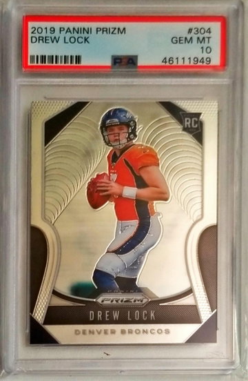 Drew Lock Prizm PSA 10 