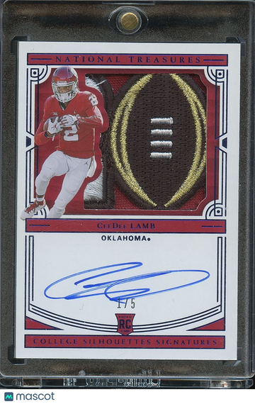2020 CeeDee Lamb Patch Rookie Panini Authentic