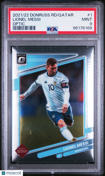 2021 Panini Donruss Road To Qatar Lionel Messi #1 Optic PSA 9