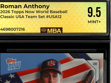 2026 Topps Now World Baseball Classic Roman Anthony #USA12 USA Team Set MBA 9.5