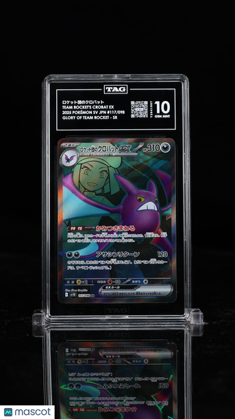 Pokémon Scarlet & Violet Japanese ロケット団のクロバット Team Rocket's Crobat EX TAG 10 #117/098