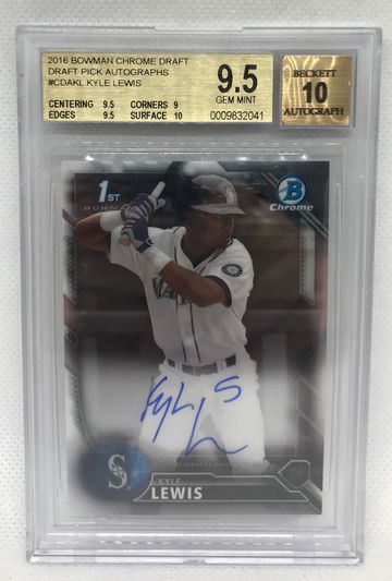 2016 Bowman Chrome Draft Draft Pick Autographs #CDAKL Kyle Lewis
