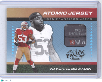2024 Panini Encore Atomic Jersey NaVorro Bowman #AJ-NBN /1 Jersey Patch/Relic
