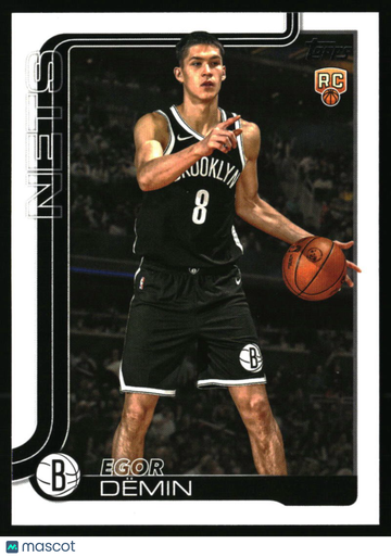 2025-26 Topps Egor Dëmin #208 RC Brooklyn Nets