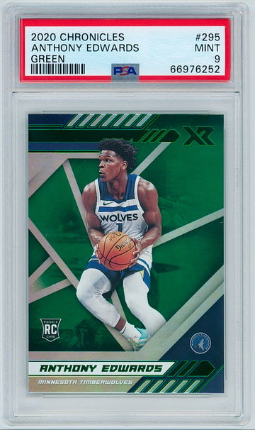 2020 Chronicles #295 Anthony Edwards - XR (Green) Rookie | PSA 9 - Minnesota Timberwolves (NBA)