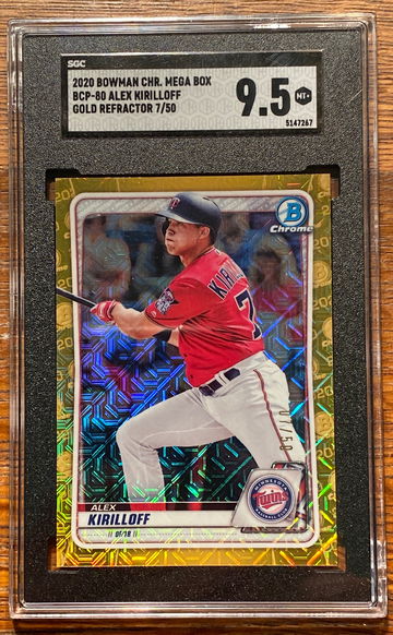 2020 Bowman Chrome Alex Kirilloff Gold 07/50