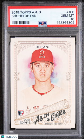 2018 Topps Allen & Ginter Shohei Ohtani #100 Rookie PSA 10