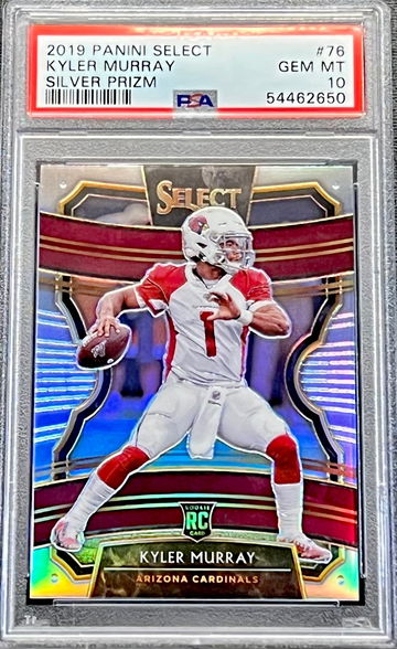 2019 Kyler Murray Panini Select Silver Prizm #76 PSA 10 GEM MINT Rookie Card RC Arizona Cardinals