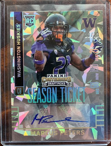 2015 Contenders Cracked Ice Auto Marcus Peters RC SSP 13/23
