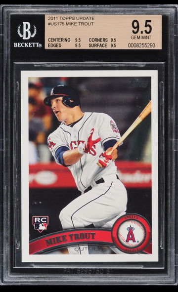 2011 Topps Update Mike Trout BGS 9.5 True Gem