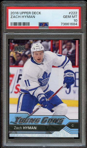 2016 Upper Deck Zach Hyman Young Guns PSA 10