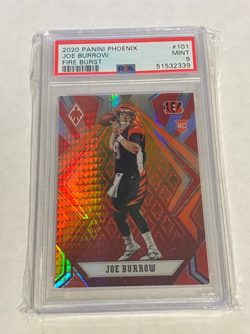 Joe burrow fire burst psa 9