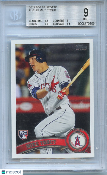 2011 Topps Mike Trout #US175 [Base] Rookie BGS 9