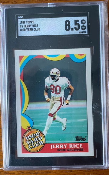 1989 Topps 1000 Yard Club Jerry Rice