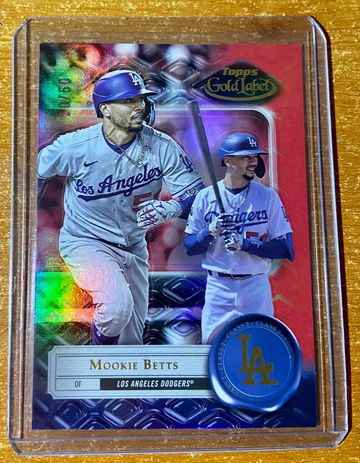 2022 Mookie Betts Topps Gold Label #50 