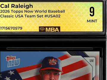 2026 Topps Now World Baseball Classic Cal Raleigh #USA02 USA Team Set MBA 9