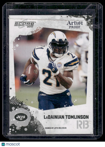 2010 Panini Score Artist Proof LaDainian Tomlinson #14 /32