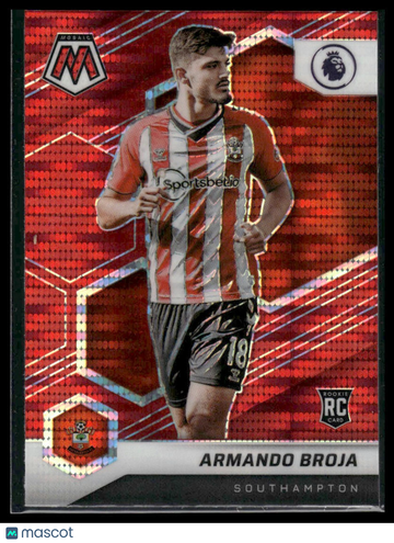 2021-22 Panini Mosaic Premier League Armando Broja #152 Mosaic Reactive Red