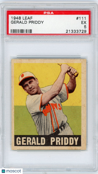 1948 Leaf Gerald Priddy #111 PSA 5