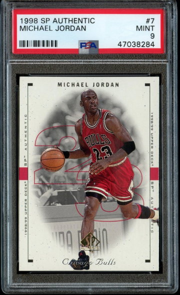 1998-99 SP Authentic Michael Jordan #7 PSA 9 Mint
