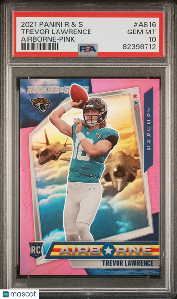 2021 Panini Rookies & Stars Airborne Trevor Lawrence #AB16 Pink PSA 10