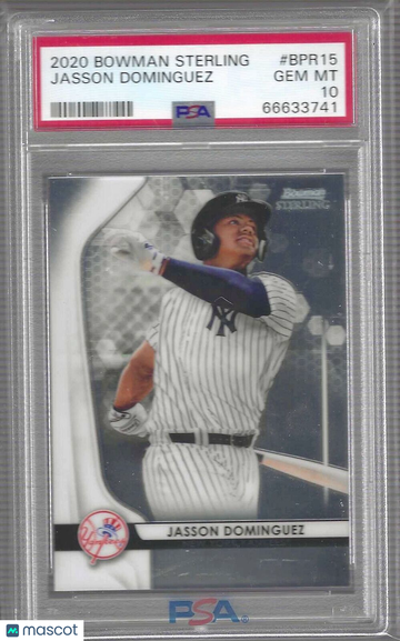 2020 Bowman Sterling Jasson Dominguez #BPR15 PSA 10