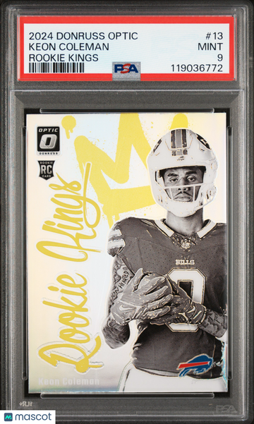 2024 Panini Donruss Optic Rookie Kings Keon Coleman #13 Rookie PSA 9