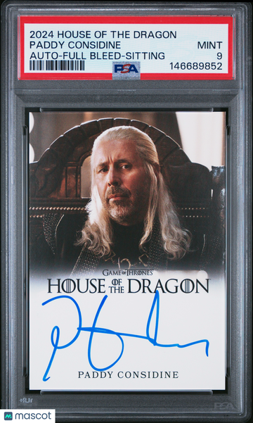 2024 Rittenhouse House Of The Dragon Season One Autographs Paddy Considine PSA 9