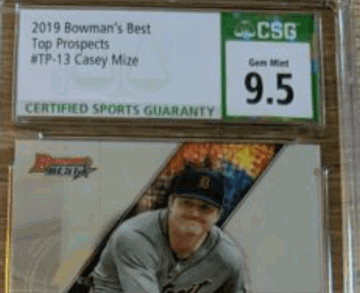 2019 Bowman's Best Casey Mize #TP-13 PROSPECTS TOP 9.5