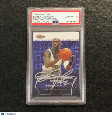 2002-03 Topps Bobby Jackson #69 The Finest PSA 10