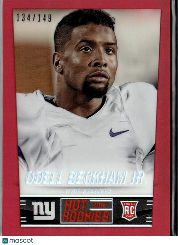 Odell Beckham Jr. 2014 Panini Score Hot Rookies RC Red /149 New York Giants