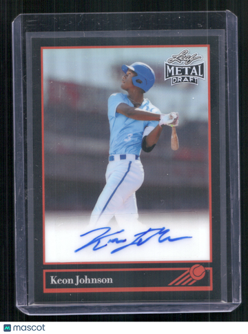 2026 Leaf Metal Draft 1992 Leaf Black Gold Keon Johnson #92L-KJ1 /25 // //2 //25 AUTOGRAPHED